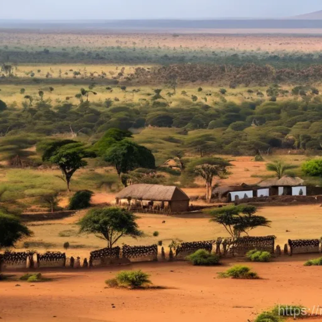 말라위의 국경 분쟁 - Image Prompt 1: Colonial Borders and African Landscape**