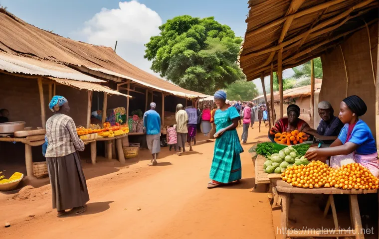 말라위의 IT 산업 발전 가능성 - A vibrant and bustling scene set in a modern Malawian urban or semi-urban environment. Young Malawia... 말라위의 IT 산업 발전 가능성 - A vibrant and bustling scene set in a modern Malawian urban or semi-urban environment. Young Malawia...