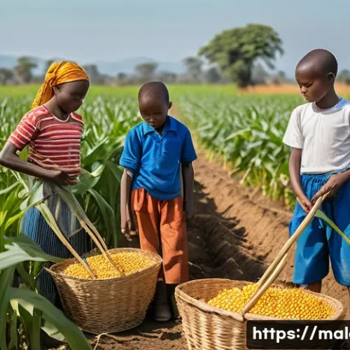말라위 경제 구조 - **Prompt 1: Malawian Farmers - Resilience and Harvest**
    "A wide shot of a Malawian family, inclu...